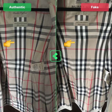 how to tell burberry fake|identify burberry raincoat.